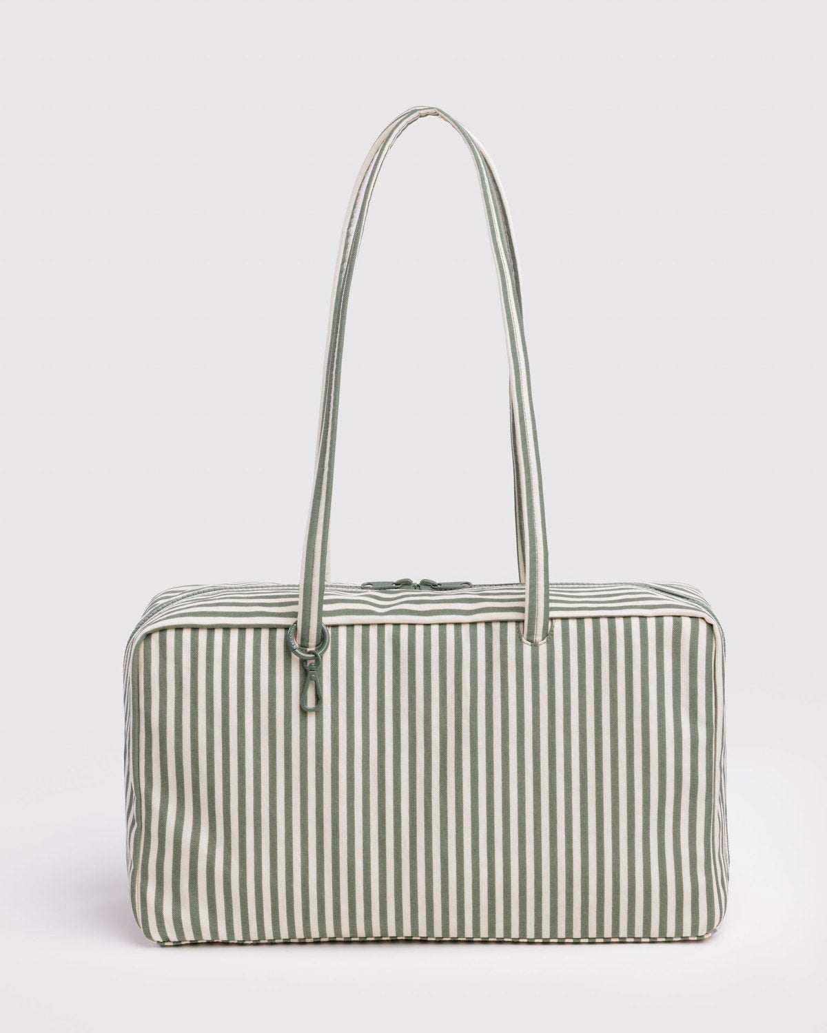 Baggu Featured - Medium Nylon Bowler Bag Sage Stripe