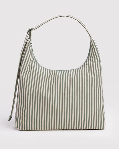 Baggu Value - Nylon Shoulder Bag Sage Stripe