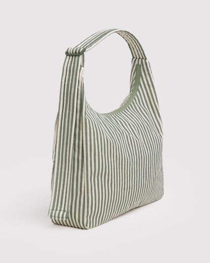 Baggu Value - Nylon Shoulder Bag Sage Stripe