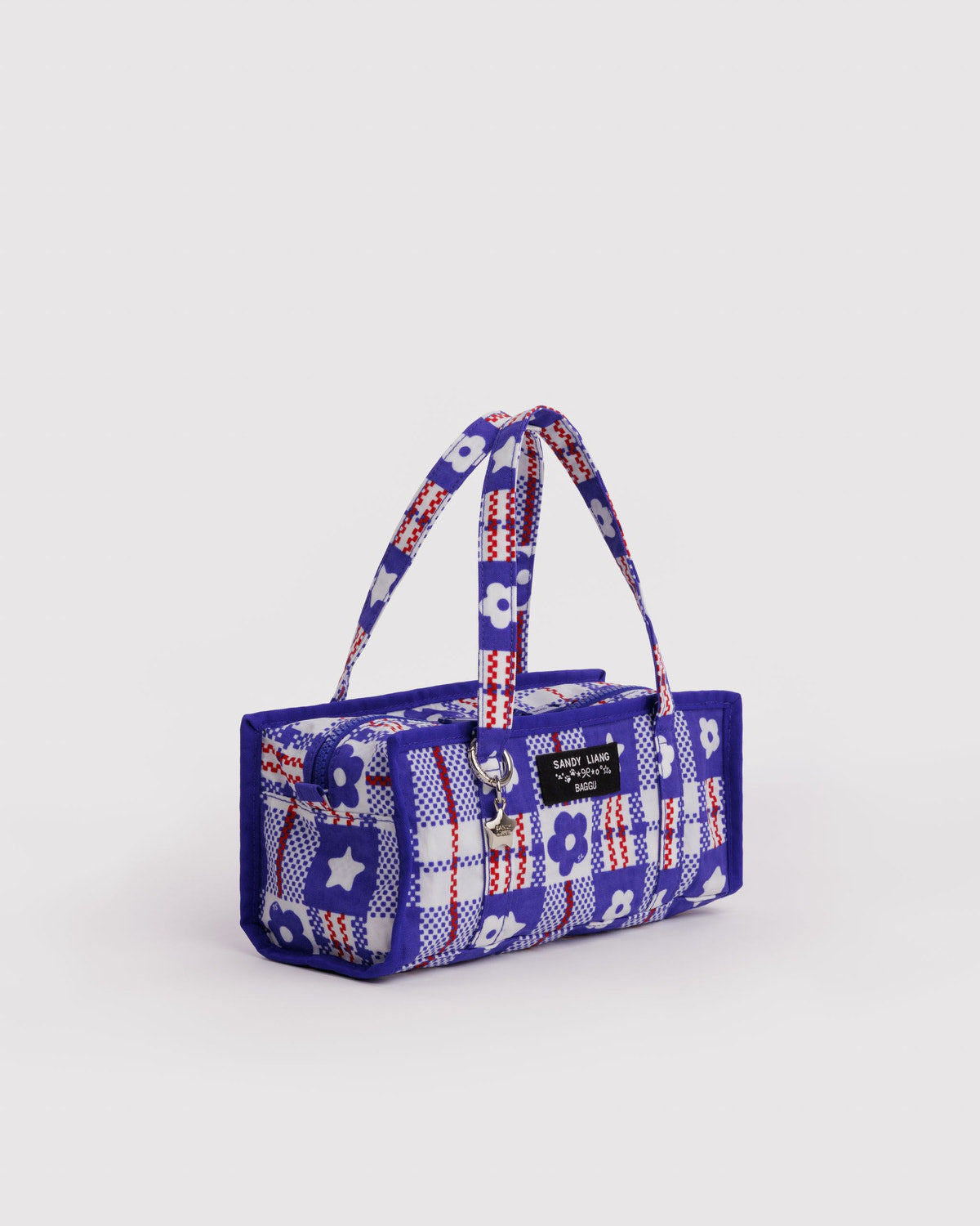 Baggu Classic - Mini Nylon Market Bag Market Plaid Blue